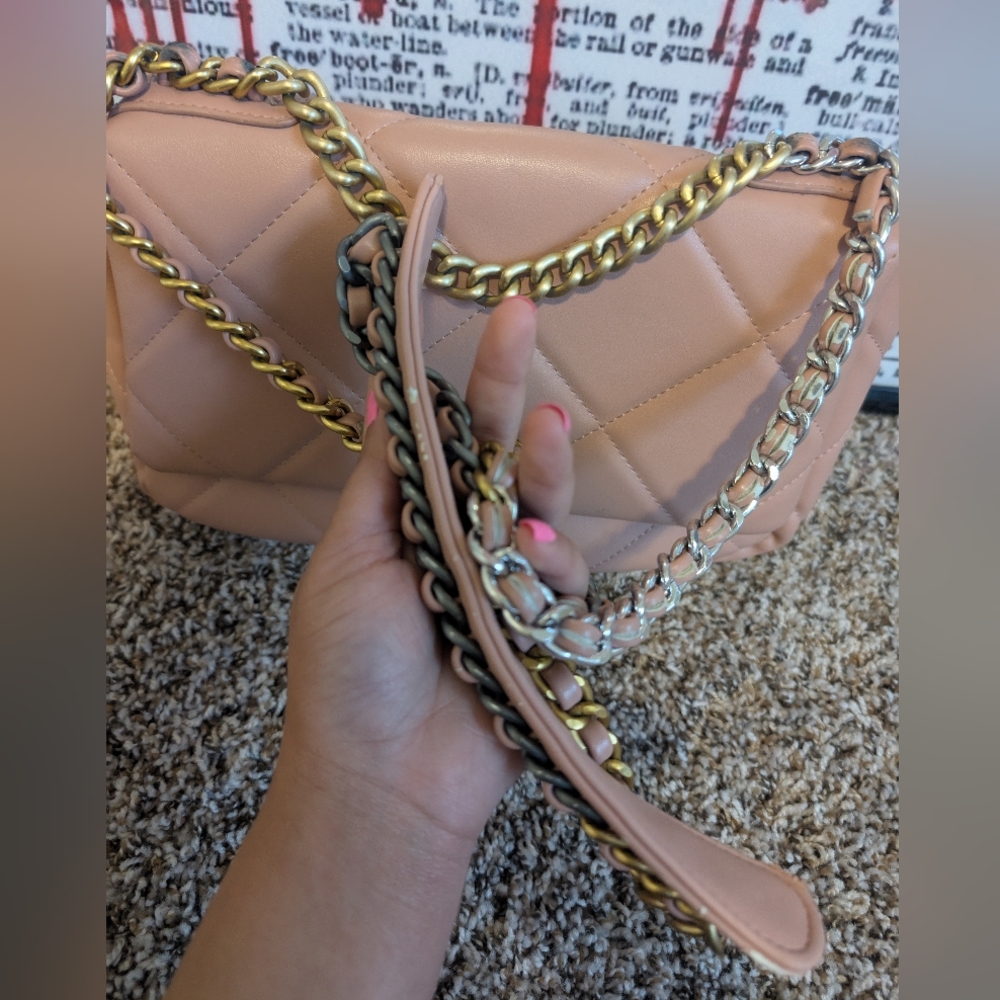 Nude Pink Flap Bag - Picture 6 of 12